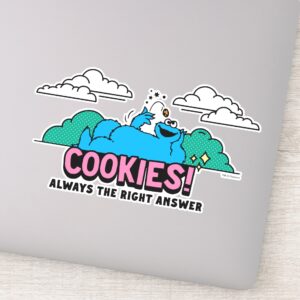 Cookie_Monster___Cookies_Always_the_Right_Answer_Sticker_1 Cookie Monster Cookies Always The Right Answer Sticker