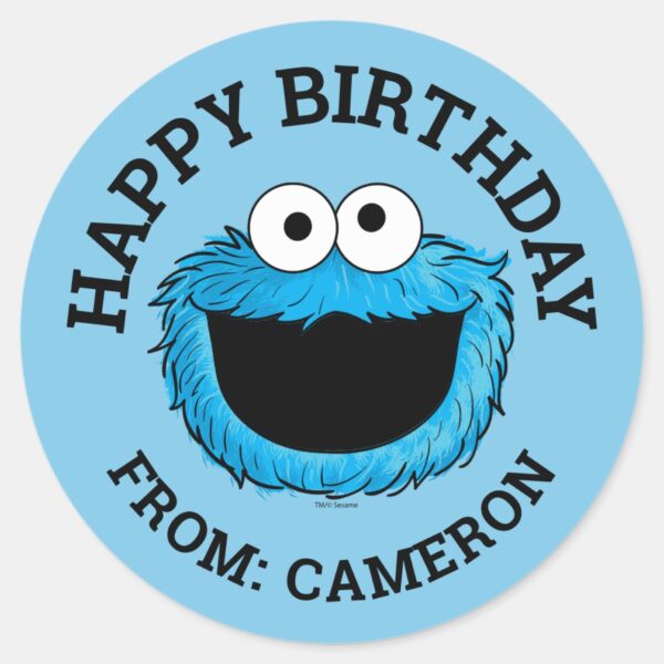 Cookie_Monster___Happy_Birthday_Gift_Tag_1 Cookie Monster Happy Birthday Gift Tag