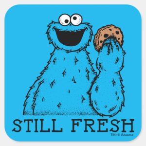 Cookie Monster Still Fresh Square Sticker