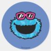 Cookie_Monster___Summer_Vibes_Classic_Round_Sticker_1 Cookie Monster Summer Vibes Classic Round Sticker