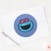 Cookie_Monster___Summer_Vibes_Classic_Round_Sticker_3 Cookie Monster Summer Vibes Classic Round Sticker