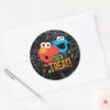 Cookie_Monster_and_Elmo_-_Trick_or_Treat_Classic_Round_Sticker_3 Cookie Monster And Elmo Trick Or Treat Classic Round Sticker