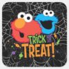 Cookie Monster And Elmo Trick Or Treat Square Sticker