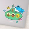 Cookie Monster And Sesame Pals Submarine Sticker