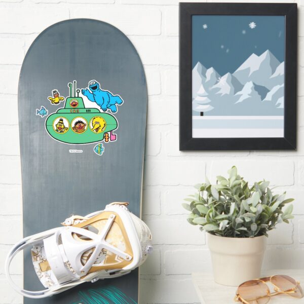 Cookie Monster And Sesame Pals Submarine Sticker
