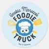 Cookie_Monster's_Foodie_Truck_Logo_Classic_Round_Sticker_1 Cookie Monsters Foodie Truck Logo Classic Round Sticker
