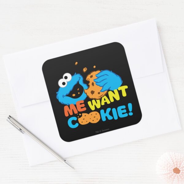 Cookie_Wants_Cookie_Square_Sticker_3 Cookie Wants Cookie Square Sticker