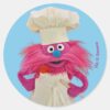 Cookie's_Monster_Food_Truck___Gonger_Posing_Classic_Round_Sticker_1 Cookies Monster Food Truck Gonger Posing Classic Round Sticker