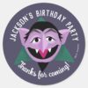 Count_von_Count_Face_Birthday_Party_Classic_Round_Sticker_1 Count Von Count Face Birthday Party Classic Round Sticker