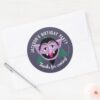Count_von_Count_Face_Birthday_Party_Classic_Round_Sticker_3 Count Von Count Face Birthday Party Classic Round Sticker