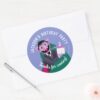 Count_von_Count_Number_Cake_Birthday_Party_Classic_Round_Sticker_3 Count Von Count Number Cake Birthday Party Classic Round Sticker