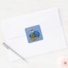 Courage The Cowardly Dog Eustace Graphic Square Sticker