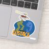 Courage The Cowardly Dog Eustace Graphic Sticker