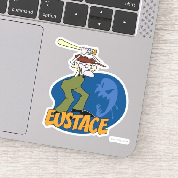 Courage The Cowardly Dog Eustace Graphic Sticker
