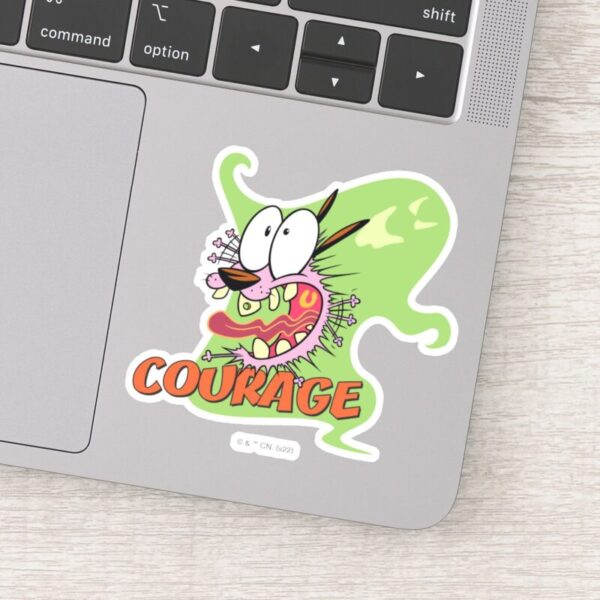 Courage The Cowardly Dog Ghost Graphic Sticker