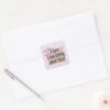 Courage The Cowardly Dog I Have A Bad Feeling… Square Sticker