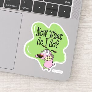 Courage The Cowardly Dog Now What Do I Do Sticker