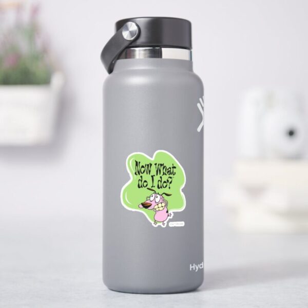 Courage The Cowardly Dog Now What Do I Do Sticker
