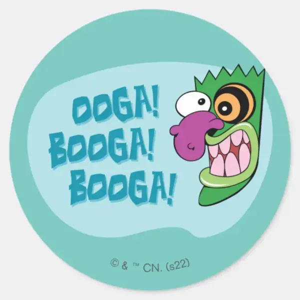 Courage_the_Cowardly_Dog___Ooga_Booga_Booga!_Classic_Round_Sticker_1 Courage The Cowardly Dog Ooga Booga Booga Classic Round Sticker