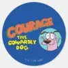 Courage The Cowardly Dog Show Logo Classic Round Sticker