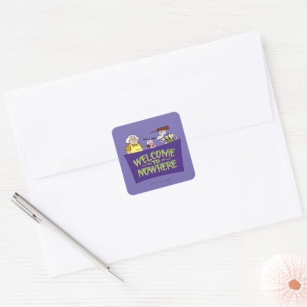 Courage The Cowardly Dog Welcome To Nowhere Square Sticker