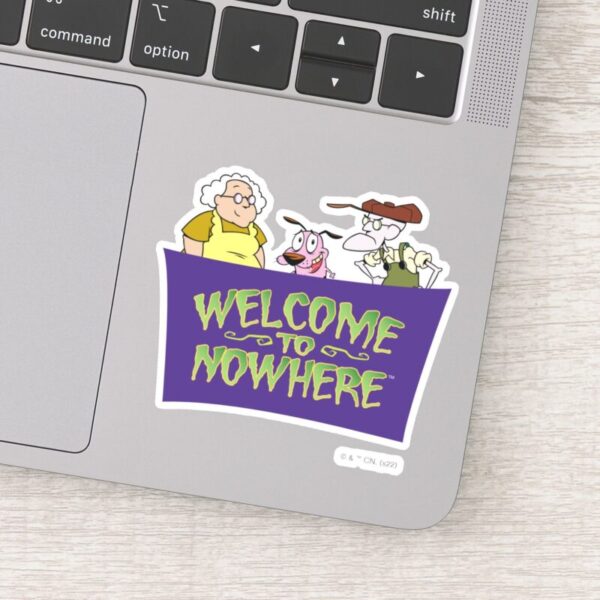 Courage The Cowardly Dog Welcome To Nowhere Sticker