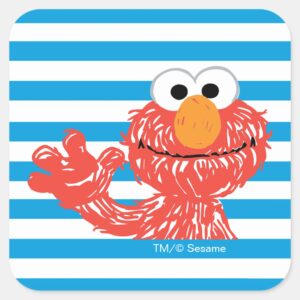 Crayon_Elmo_Stripe_Pattern_Square_Sticker_1 Crayon Elmo Stripe Pattern Square Sticker