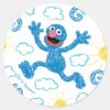 Crayon_Grover_Sunshine_Pattern_Classic_Round_Sticker_1 Crayon Grover Sunshine Pattern Classic Round Sticker