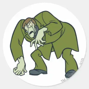 Creeper Villain Classic Round Sticker