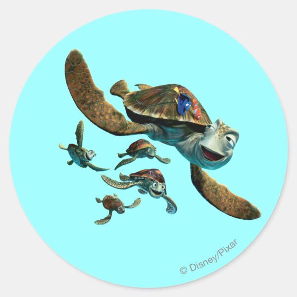 Crush_&_Friends_Classic_Round_Sticker_1 Crush Friends Classic Round Sticker