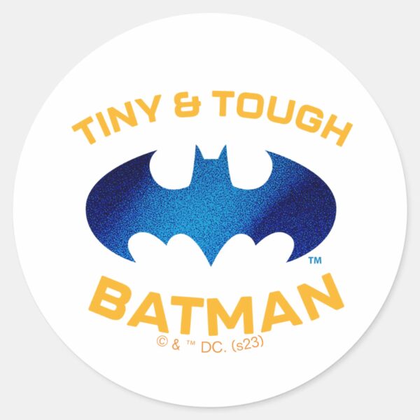 Cuter_Than_Cute_Tiny_&_Tough_Batman_Classic_Round_Sticker_1 Cuter Than Cute Tiny Tough Batman Classic Round Sticker