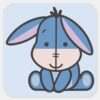 Cuties_Eeyore_Square_Sticker_1 Cuties Eeyore Square Sticker