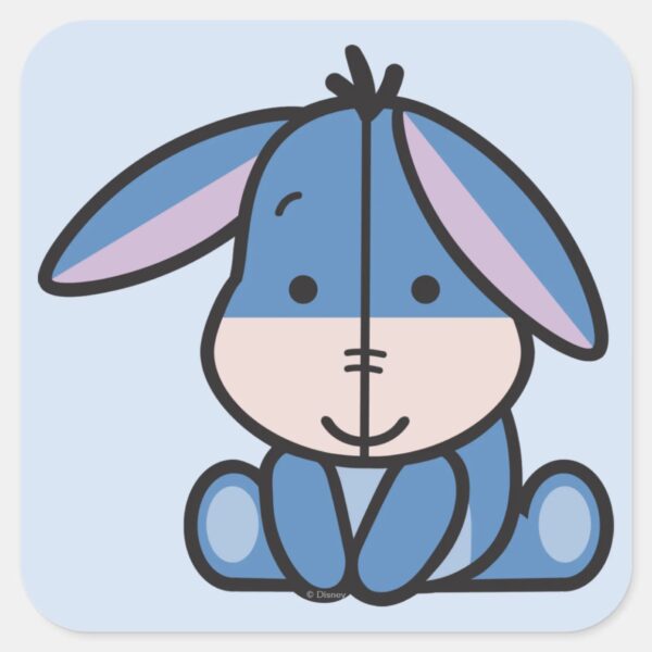 Cuties_Eeyore_Square_Sticker_1 Cuties Eeyore Square Sticker
