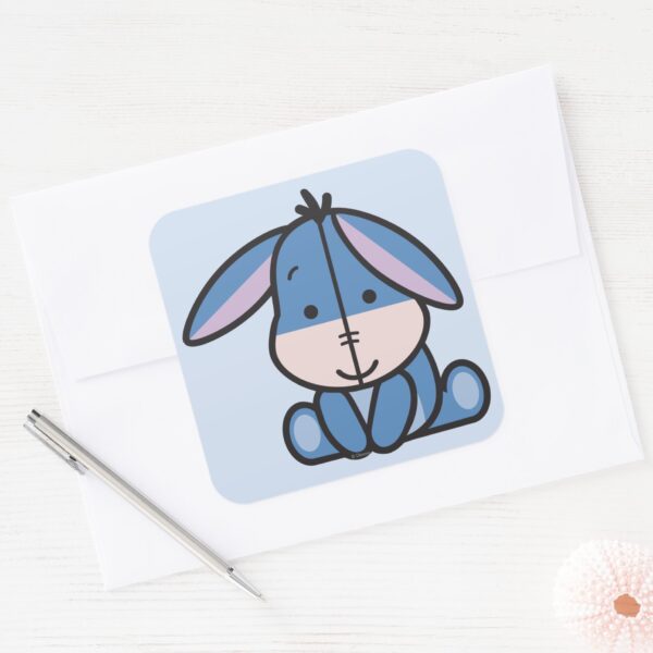 Cuties_Eeyore_Square_Sticker_3 Cuties Eeyore Square Sticker
