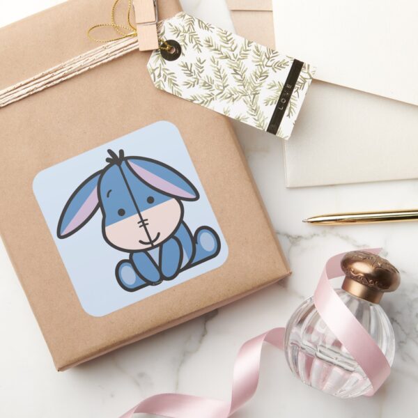 Cuties_Eeyore_Square_Sticker_5 Cuties Eeyore Square Sticker
