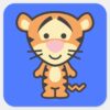 Cuties_Tigger_Square_Sticker_1 Cuties Tigger Square Sticker