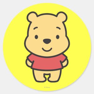 Cuties Winnie The Pooh Classic Round Sticker