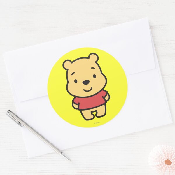 Cuties_Winnie_the_Pooh_Classic_Round_Sticker_3 Cuties Winnie The Pooh Classic Round Sticker