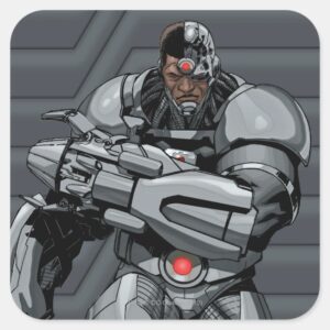 Cyborg Square Sticker