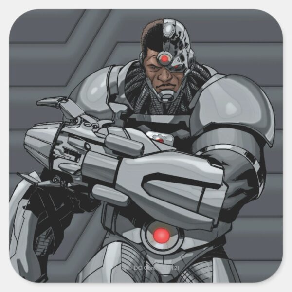 Cyborg Square Sticker
