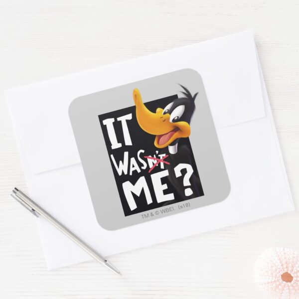 DAFFY DUCK™ It Wasnt Me Was Me Square Sticker