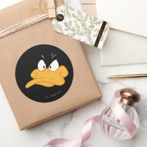 DAFFY DUCK™ Angry Face Classic Round Sticker