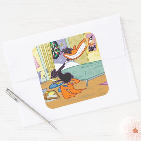 DAFFY_DUCK™_Big_Smile_Square_Sticker_3 DAFFY DUCK™ Big Smile Square Sticker
