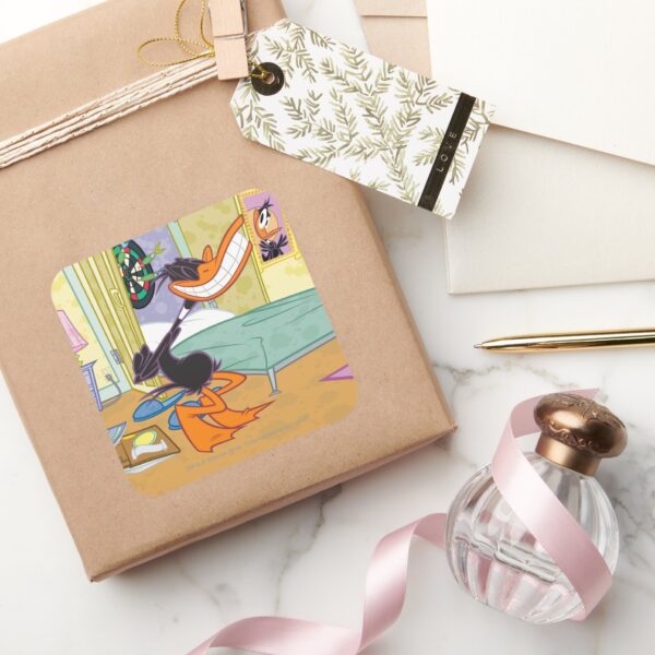 DAFFY_DUCK™_Big_Smile_Square_Sticker_5 DAFFY DUCK™ Big Smile Square Sticker