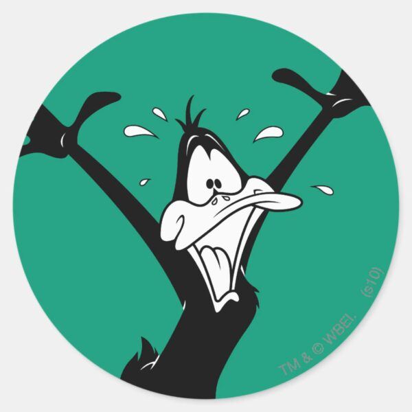 DAFFY DUCK™ Excited Classic Round Sticker