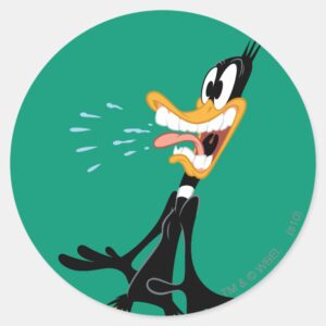DAFFY DUCK™ Scared Classic Round Sticker
