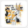 DAFFY DUCK™ BUGS BUNNY™ Glitch Square Sticker