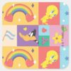 DAFFY DUCK™ TWEETY™ Pride Pattern Square Sticker