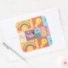 DAFFY DUCK™ TWEETY™ Pride Pattern Square Sticker