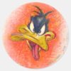 DAFFY_DUCK™_in_Orange_Classic_Round_Sticker_1 DAFFY DUCK™ In Orange Classic Round Sticker